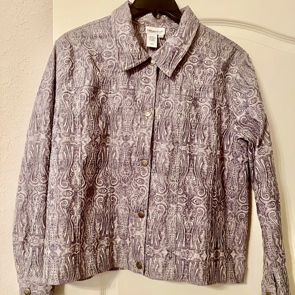Coldwater Creek Embroidered Jacket Xl